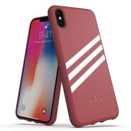 Oryginalne Etui IPHONE XS MAX Adidas OR Moulded Case PU Suede (32821) różowe