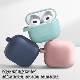 Etui APPLE AIRPODS 3 USAMS Case Silicon (BH741AP03) różowe