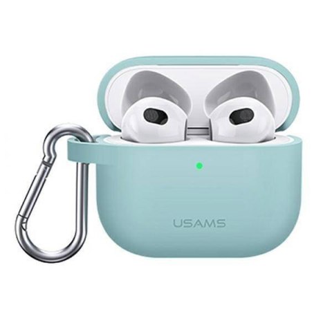 Etui APPLE AIRPODS 3 USAMS Case Silicon (BH741AP04) miętowe