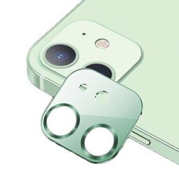 Szkło Hartowane na Aparat IPHONE 12 MINI USAMS Camera Lens Glass Metal zielone