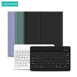 Etui APPLE IPAD 9.7 (2gen / 3gen / 4gen / 5gen / 6gen) USAMS Winro Keyboard biała klawiatura (IPO97YRXX03) fioletowe