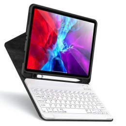 Etui APPLE IPAD AIR 10.9 (4gen) USAMS Winro Keyboard biała klawiatura (IP109YRU02) zielone