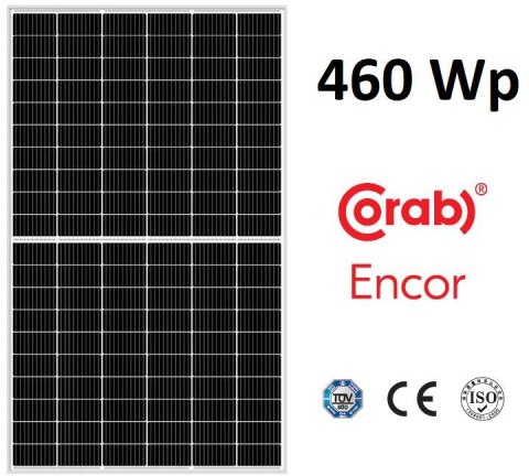 Moduł panel PV srebrna rama 460W ENCOR EC460M-10-120S 1903x1134x30mm