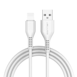 Ładowarka Sieciowa USB 2.1A JELLICO C5 + Kabel USB LIGHTNING IPHONE biała