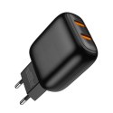 Ładowarka Sieciowa USB 2.4A JELLICO C33 + Kabel USB-C TYP C czarna