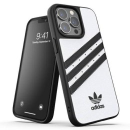 Oryginalne Etui IPHONE 13 PRO Adidas OR Moulded Case PU biało-czarne