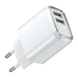 Ładowarka Sieciowa 2.4A 2x USB + Kabel USB-Lightning Jellico A51 biały