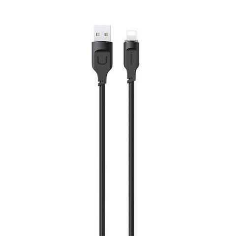 USAMS Kabel lightning Fast Charging 2,4A Lithe Series 1,2m czarny/black SJ565USB01(US-SJ565)