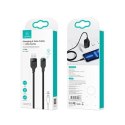 USAMS Kabel lightning Fast Charging 2,4A Lithe Series 1,2m czarny/black SJ565USB01(US-SJ565)