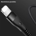 USAMS Kabel pleciony U33 lightning 1,2m 2A Fast Charging różowy/pink SJ360USB03 (US-SJ360)