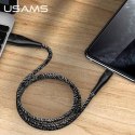 USAMS Kabel pleciony U41 lightning 3m 2A czarny/black SJ397USB01 (US-SJ397) Fast Charge