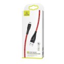 USAMS Kabel pleciony U41 microUSB 2m 2A czerwony/red SJ396USB02 (US-SJ396) Fast Charge