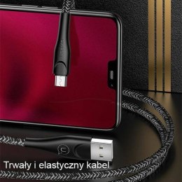 USAMS Kabel pleciony U41 microUSB 3m 2A czerwony/red SJ399USB02 (US-SJ399) Fast Charge