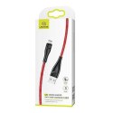 USAMS Kabel pleciony U41 microUSB 3m 2A czerwony/red SJ399USB02 (US-SJ399) Fast Charge