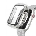 Etui do APPLE WATCH 4 / 5 / 6 / SE (40MM) Diamond Bumper srebrne