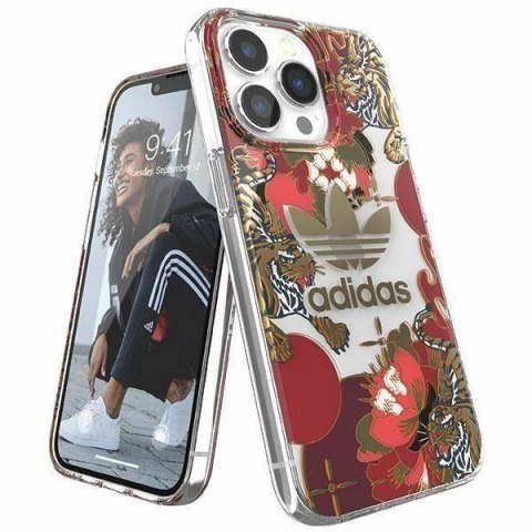 Oryginalne Etui IPHONE 13 PRO Adidas OR Snap Case (47813) AOP CNY czerwone