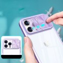 Etui APPLE IPHONE 15 Camslider fioletowe