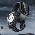 Etui + Szkło Hartowane APPLE WATCH 4 / 5 / 6 / 7 / 8 / SE ( 44 / 45 MM) Supcase Unicorn Beetle Pro & Tempered Glass czarne