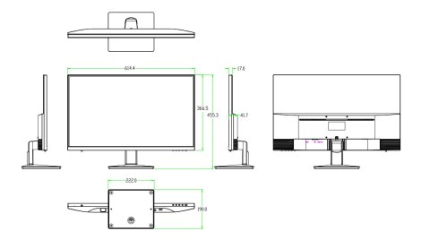 MONITOR DAHUA LM27-L200 + GRATIS UCHWYT
