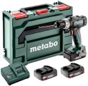 Wiertarko-wkrętarka akumulatorowa Metabo BS 18 L Set 3x2Ah Walizka Ładowarka