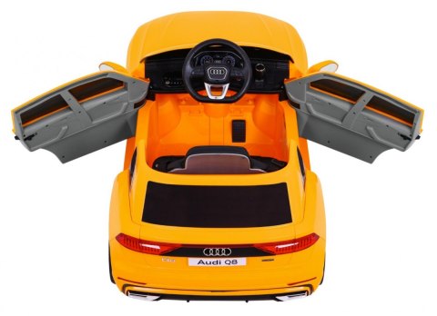 Audi Q8 Lift, SUV na akumulator dla dzieci Żółty + Pilot