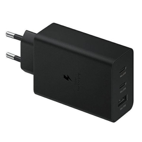 Ład. siec. Samsung EP-T6530NB PD 65W 3w1 2xUSB-C 1xUSB-A czarny/black