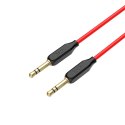 Kabel AUX 1m minijack 3,5mm - minijack 3,5mm Hoco UPA11 czerwony