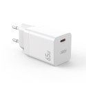 Ładowarka Sieciowa PD 65W 1xUSB-C XO CE10 biała