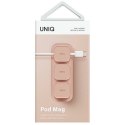 UNIQ Pod Mag magnetyczny organizer do kabli + baza różowy/blush pink