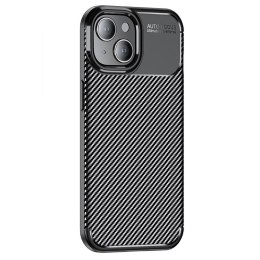 Etui APPLE IPHONE 15 Pancerne Shockproof Nexeri Carbon Fiber czarne