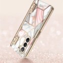 Etui SAMSUNG GALAXY Z FOLD 5 Supcase Cosmo Pen Marble Pink wzór