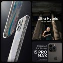 Etui IPHONE 15 PRO MAX Spigen Ultra Hybrid Crystal Clear transparentne