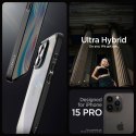 Etui APPLE IPHONE 15 PRO Spigen Ultra Hybrid Matte czarne