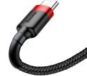 KABEL USB-A / USB-C Baseus Cafule CATKLF-C91 200cm 2A QC 3.0 CZARNO-CZERWONY W OPLOCIE