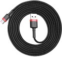 KABEL USB-A / USB-C Baseus Cafule CATKLF-C91 200cm 2A QC 3.0 CZARNO-CZERWONY W OPLOCIE