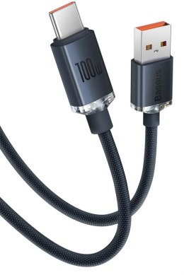 KABEL USB-A / USB-C Baseus Crystal CAJY000401 120cm 100W 6A QC 3.0