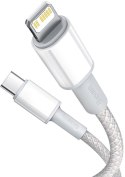 KABEL USB-C / Lightning iPhone Baseus Cafule CATLGD-02 1m 20W PD Quick Charging BIAŁY W OPLOCIE