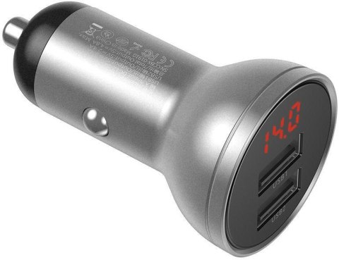 ŁADOWARKA SAMOCHODOWA Baseus Digital Display CCBX-0S 24W 4.8A 2x USB-A