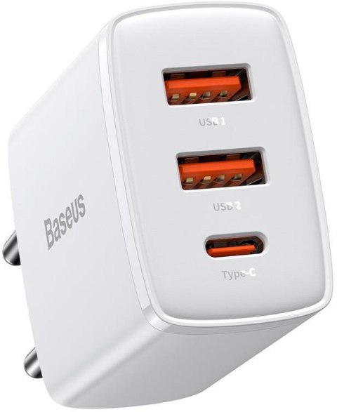 ŁADOWARKA SIECIOWA Baseus Compact Quick Charger CCXJ-E02 30W 2x 1x 3.0 QC