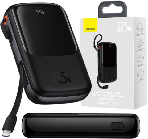 Powerbank Baseus Qpow Digital Display PPQD060101 10000mAh 22,5W PD QC 1x 2x