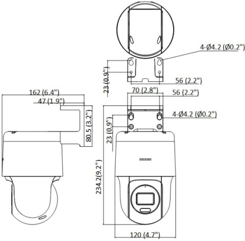 Kamera IP Hilook by Hikvision obrotowa PTZ 4MP PTZ-N4MP
