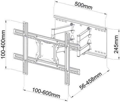 Uchwyt TV ścienny LED/LCD ART 40-80