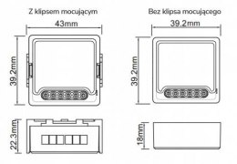 Moduł OXT mini 4 obwód WiFi Tuya