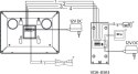 WIDEODOMOFON EURA VDP-90A3 DELTA + czarny monitor TUYA