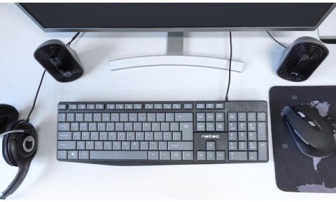 Klawiatura przewodowa Natec Nautilus Slim czarny