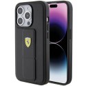 Oryginalne Etui APPLE IPHONE 15 PRO MAX Ferrari Hardcase Grip Stand (FEHCP15XGSPSIK) czarne