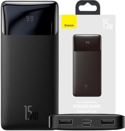 Powerbank Baseus Bipow Digital Display PPBD050001 10000mAh 3A 2x 1x USB-C