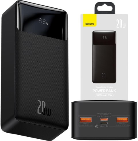 Powerbank Baseus Bipow Digital Display PPBD050401 30000mAh 20W PD QC 3.0 1x