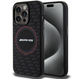 Oryginalne Etui APPLE IPHONE 15 PRO AMG Hardcase Silicone Carbon Pattern MagSafe (AMHMP15L23SMRK) czarne