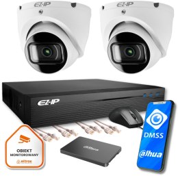 Zestaw do monitoringu IP 2 kamer FullHD EZ-IP by Dahua pełna kontrola Twojego domu